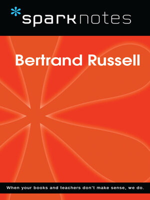 cover image of Bertrand Russell (SparkNotes Philosophy Guide)